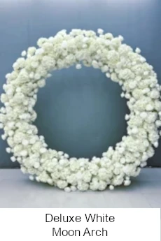 Floral Moon Arch White
