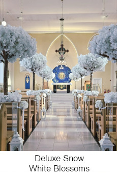 White Deluxe Cherry Blossom Centrepieces
